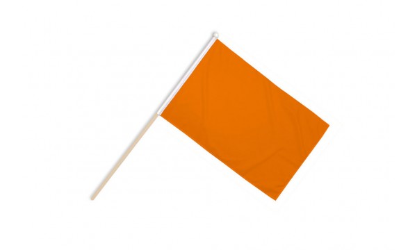 Plain Orange Hand Flags